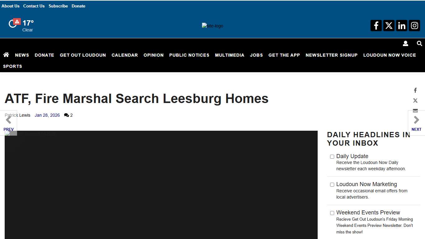 ATF, Fire Marshal Search Leesburg Homes News loudounnow.com